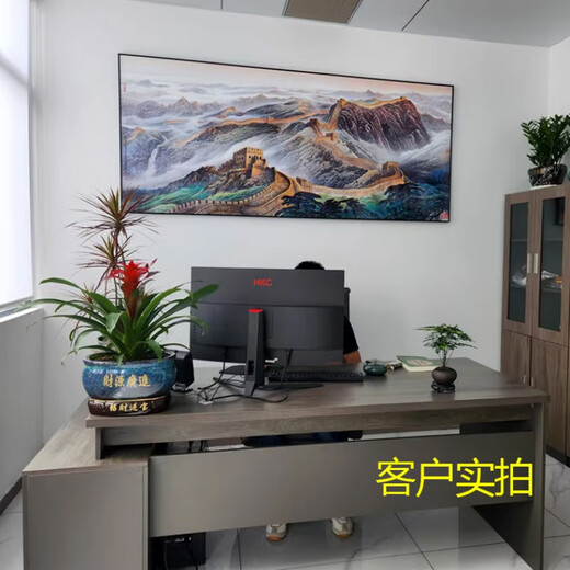 Die große Wand der Chinas Chinesischen Malts Malerei Back Mountain Picture Boss Office Dekoration Wohnzimmer Hintergrund Wand Landschaft Hängende Gemälde Kalligraphie und Malmalerei CT-3892 [Great Wall Begrüßungskiefer] Rahmenlänge 300 High 120cm-SF Express Home x 1