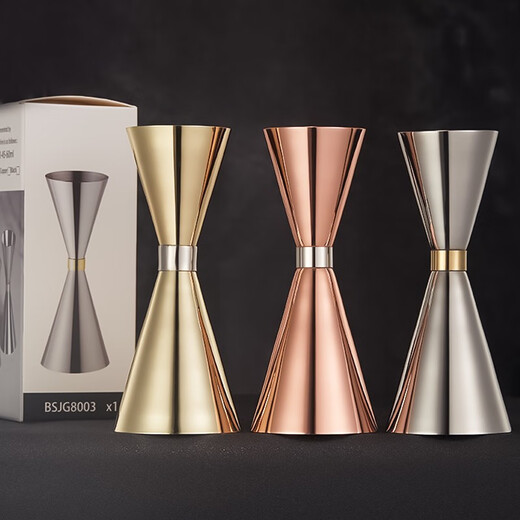 Wilkie wine measurer classic Japanese wine measuring cup bartending measuring cup 304 stainless steel integrated ounce cup with scale tool mirror light 30/45ml