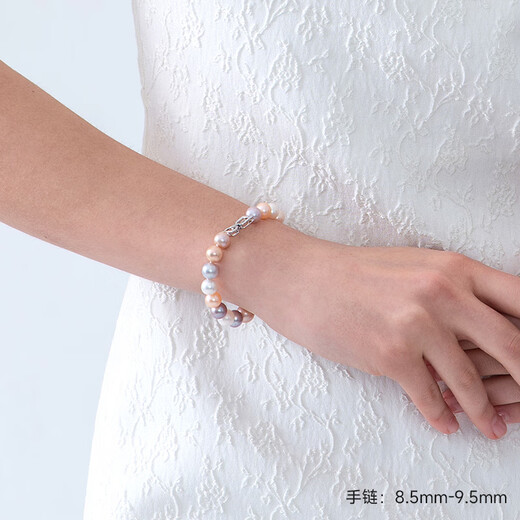 GiO jewelry colorful pearl bracelet women's s925 candy color gift for girlfriend and wife birthday gift