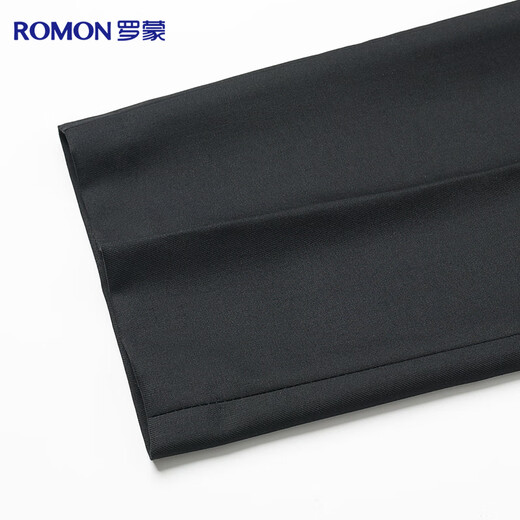 Luo Meng anti-wrinkle iron-free trousers men's high-waisted loose casual business suit trousers casual trousers straight-leg dad trousers