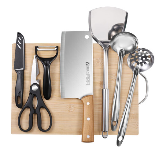 Palice knife set 11-piece set household kitchen knives, cutting boards, kitchen utensils, full set of chopping boards, spatulas, spoons, kitchen knives, kitchen utensils