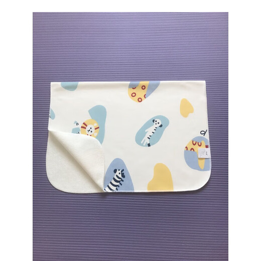 Wusuowei baby diaper pad, Class A cotton, double-sided, waterproof, breathable, washable, ultra-small, newborn pad for diapers, 30*40 pattern, random 5-lock edge