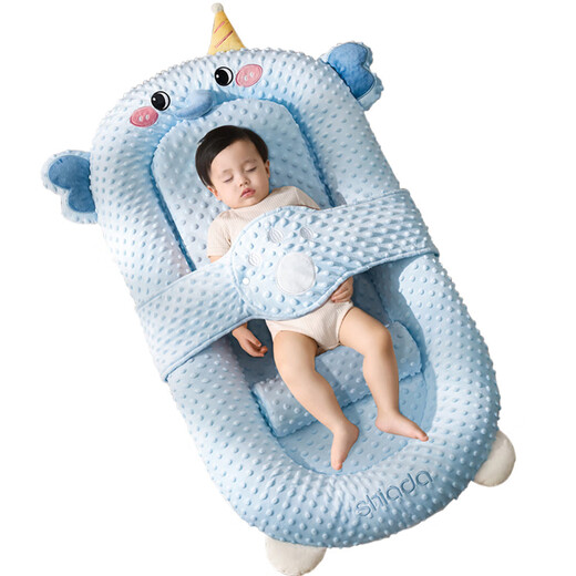 Xin'andai Bed-in-Bed Baby Newborn Baby Anti-jump Soothing Bed Incline Sleeping Mat Bionic Floor-Standing Wake-up and Coaxing Artifact Special Mat for Bed-in-Bed Get a free special mat for Bed-in-Bed with additional orders