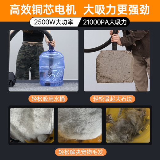 Royalstar Ultra Little Wasp Household Pet Suction and Mopping All-in-one Vacuum Cleaner Large Suction Decoration Seam Cleaning 2500W High Power Powerful Cat Hair Suction 18L