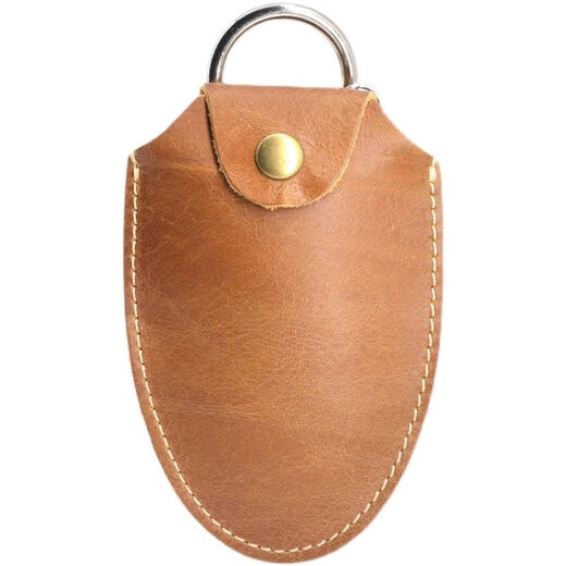 Kabena Small Round Elephant Car Bag Bag Men's First First Capeta Caquero Bolsa de la llave de la llave de la llave Billetera Carril colgante Bag Key Retro Oily Brown