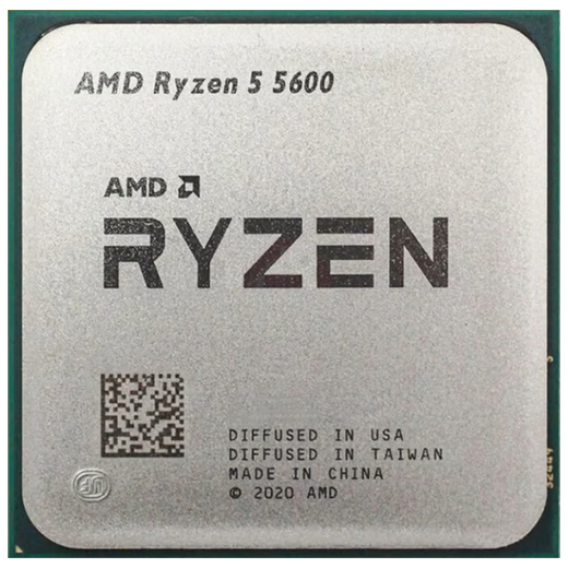 Jingyue AMD Ryzen 5 5500 5600 processor loose chip (R5) 7nm ZEN3 architecture 6 cores 12 threads gaming office CPU with B350/B450/B550 motherboard R5 5600 loose chip paired with B450I PLUS ARGB