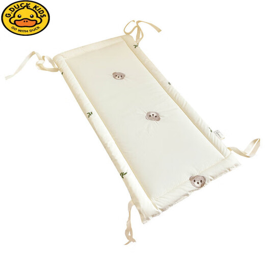 G.DUCKKIDS crib pure cotton bedside newborn baby cartoon embroidery buffer soft bag children's anti-collision strip anti-fall fence fence Star Rabbit height 28cm 70cm 1 piece