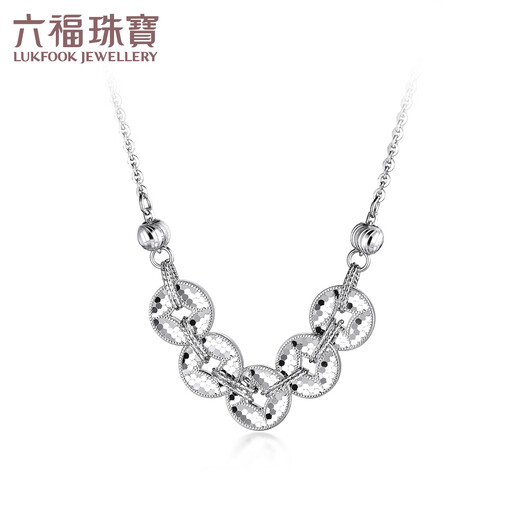 Lukfook Jewelry Platinum Necklace Qianduoduo Platinum 950 Scale Copper Coin Necklace Price Approximately 8.73g
