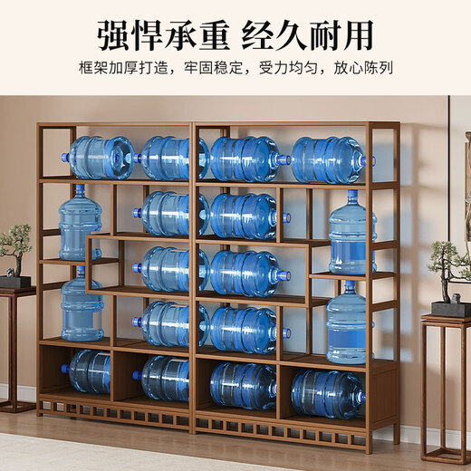 Sizhuge solid wood new Chinese style Bogu rack ornament display cabinet Duobaoge tea set partition tea storage storage shelf simple 80 simple style thickened and reinforced