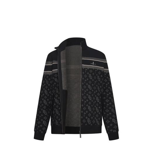 Biyinlefen functional wool easy care spring and autumn men's luxury wool coat presbyopic retro warm stand-up collar jacket