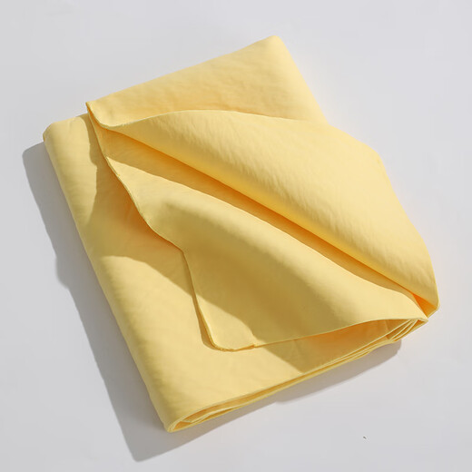 Tian Miaomiao Pet Absorbent Towel Imitation Deerskin Bath Towel Super Absorbent and Quick-drying Towel for Dogs and Cats Large Thickened Bath Cloth Pet Bath Towel 2 Pack 66x43cm Yellow + Blue OPP Bag Upgraded Thickening, Water-Absorbing and Quick-drying