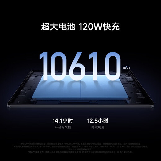 Xiaomi Mi Pad 7S Pro 12.5-inch tablet 3.2K ultra-clear eye protection screen 144Hz Xuanjie O1 ThePaper OS2 office and entertainment tablet black 12GB+256GB
