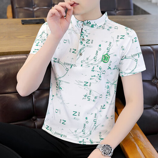 UNIQLO 2025 new summer half-sleeved men's short-sleeved polo shirt T-shirt trend F9215 green M