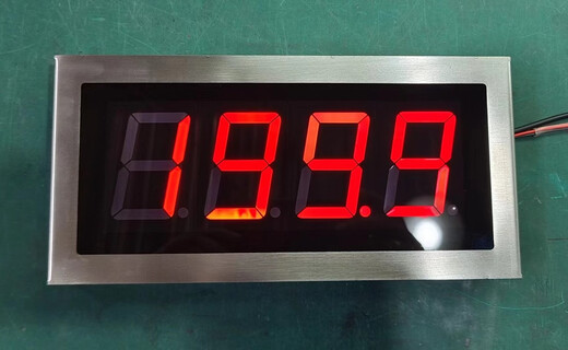 Large screen temperature RS485 cold storage breeding SPA warehouse greenhouse customized hot spring bath hotel LED thermometer -50-200 degrees 5 meters without alarm