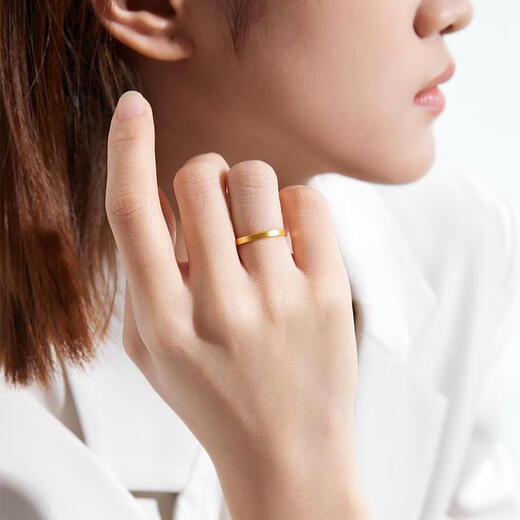 Only a pair of ancient gold rings for women, safe and sound, simple plain gold-covered silver rings, couple rings 2025, plain ring, gold-covered silver, No. 8