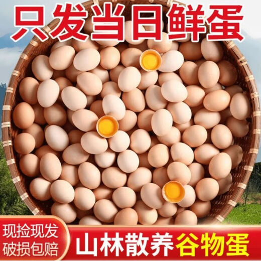 Free-range eggs, grain-fed fresh eggs 40g/piece, 30 pieces of soft-boiled eggs, damaged eggs, 10 pieces/box Free-range eggs, grain-fed fresh eggs 40g/piece, 30 pieces of soft-boiled eggs, damaged eggs, 10 pieces/box