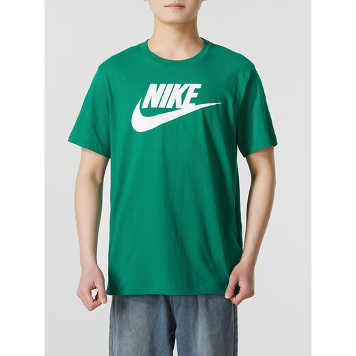 Nike (Nike) Été Nouveau t-shirt à manches vertes à manches courtes à manches courtes courte de cinq quarts de la manche de cinq quarts authentiques gris-gris HF6172-053 tricot lâche et respirant S recommandé 100-120jin [Jin est égal à 0,5 kg]
