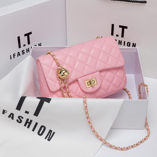 Bian Niao Bolso de cuero genuino de marca de lujo ligero Bolso de mujer Pequeño bolso de cadena de diamantes de piel de oveja Xiangfeng Bolso de hombro de moda Bolso cruzado Blanco de moda con cierre G - Tamaño grande 22 cm