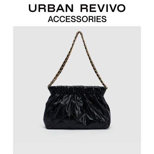 UR2025夏季新款女士气质小香单肩包UAWB50124 黑色