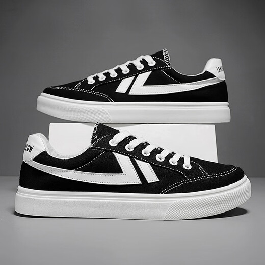Wang Zhibu Canvas Shoes Мужская весенняя и осенняя мода. Случайные ботинки модные спортивные кроссовки для подростков