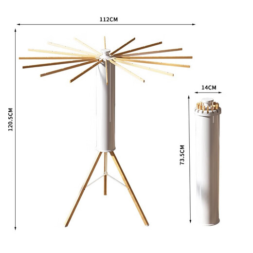 Good wife aluminum alloy household floor-standing octopus-style clothes drying rack is simple to install and store, and is convenient for balcony drying and bedroom hanging clothes.