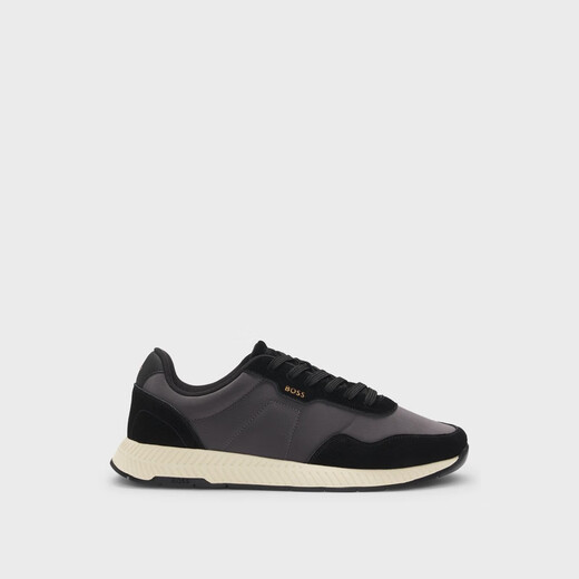 BOSSBLACK 混合材质运动鞋 饰有绒面革细节50536469_010 39