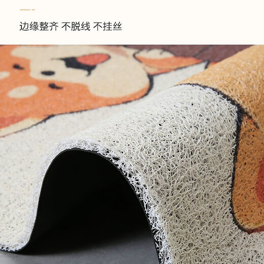 AJP silk circle entrance door floor mats entrance door kitchen bathroom foot mats can be cut anti-slip mats entrance carpets