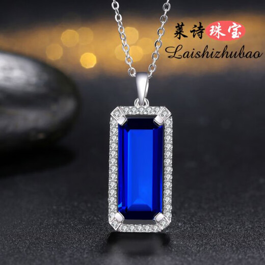 DL 1998 Fat Donglai same style tanzanite pendant sapphire pendant silver plated 18k gold inlaid with colored gemstone necklace pendant colorful treasure