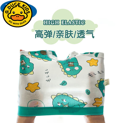 G.duck children's underwear boy's boxer cotton cartoon dinosaur little boy baby 1-12 years old medium and large children's cotton shorts cute dinosaur 4 pack L size recommended 3-5 years old 25-35Jin Jin is equal to 0.5 kg. Choose the comparison standard Category A according to the weight