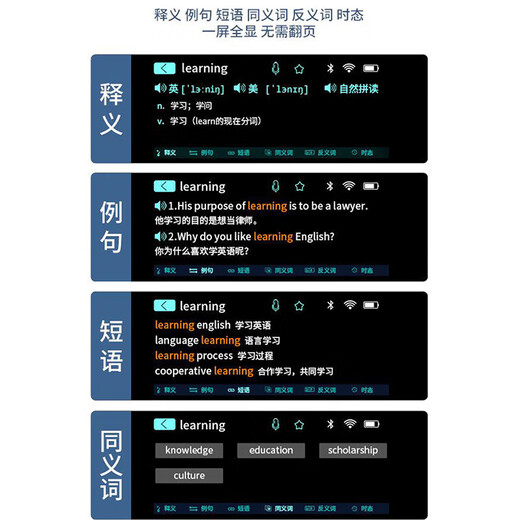 有道a7pro词典笔英语点读笔全科通用单词学习神器扫描翻译笔 5英寸屏/黑色全科版/256G/同步课程/扫读解题