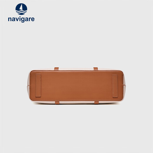 Navikel bolso de navegación pequeño italiano bolso de mano para mujer 25 nuevo estilo bolso de piel de vaca bolso de moda de gran capacidad blanco roto