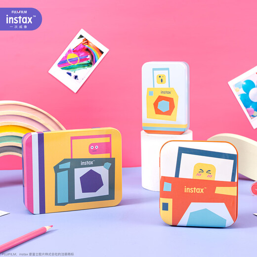 INSTAX Fuji One-Time Imaging Mini Photo Paper Storage Box Kaqu Blue