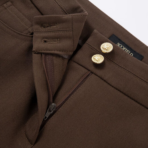 Scofield Women's Commuting Suit Pants Retro Fashion Slim Slim Business Pants New Brown S 160