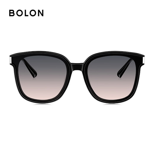 BOLON Tyrannosaurus Glasses Trendy Cool Black Super Sunglasses Versatile Square Frame Sunglasses Men's and Women's Sun Shade Driving Mirrors BL3111 A13-Gray on top, pink on bottom, progressive non-polarized