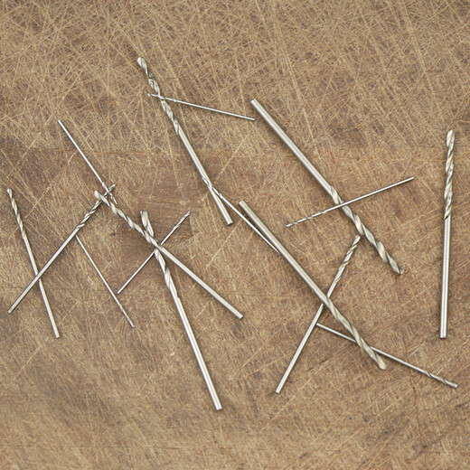 Dongzhitiandi high-speed steel mini twist drill bit Buddha beads beeswax pearl cultural toy drilling micro small electric drill hand twist drill tool 0.3-1.6mm mini twist drill set/20 pieces in total