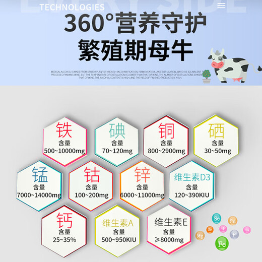 Hefeng Breeding Cow Premix 2.5% Super Mix to Promote Production and Survival Cow Breeding Premix Additive Feed 2 Bags (40Jin Jin is equal to 0.5kg *2) Mixing 3200Jin Jin is equal to 0.5kg Free 3 bags of yeast multi-dimensional