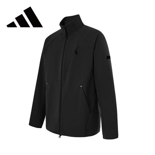 Adidas men's trendy training running stand collar casual sports outdoor windproof jacket KG8970 L