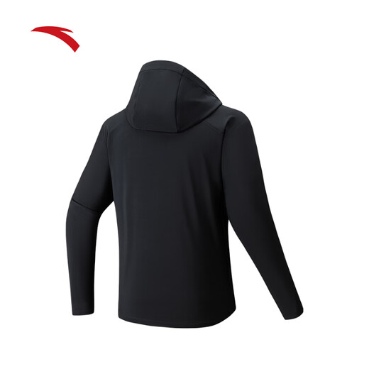 ANTA executive jacket丨Fleece warm sports jacket men's winter water-repellent woven hooded business shell top
