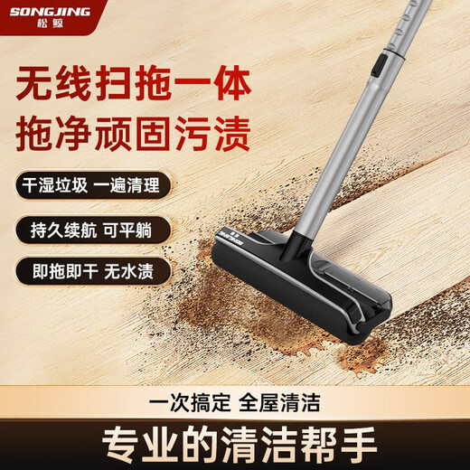 Pine Whale Cordless Electric Mop Household Vacuum Cleaner Function Hands-Free Floor Mopping Upgraded SJ-D3 Power Handle*1