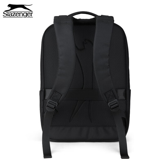 史莱辛格（Slazenger）双肩背包笔记本16寸电脑包男女书包上午旅行出差通勤包 黑色
