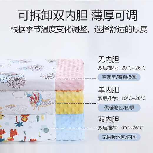 Baby winter quilt baby removable and washable beanie quilt pure cotton autumn and winter thickened children's kindergarten special spring and autumn flower blooming koi double quilt cover 20~30 single quilt cover 120cm*150cm
