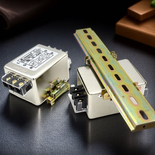 Power filter 220v AC double terminal station rail type electromagnetic interference purifier CW4L2-30A-R1 CW4L230AR1 rail installation