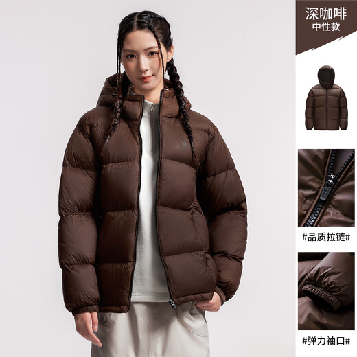 Camel (CAMEL) outdoor down jacket 600 puffs for men and women new short thick coat bread coat