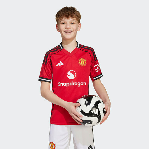 
Adidas Children's Clothing 25/26 World Club Cup Manchester United Home Men's Big Children Children's Quick Dry Football T-shirt Short-sleeved JP3013
