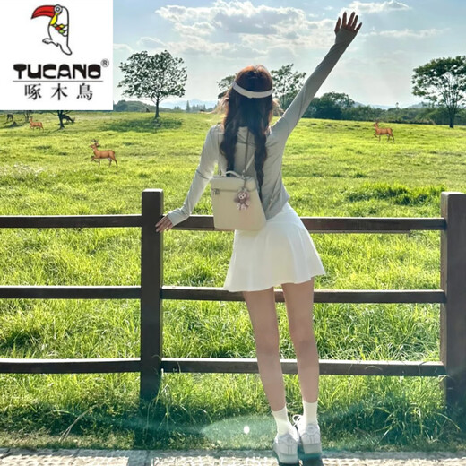 Woodpecker (TUCANO) gray slim sun protection clothes for women in summer 2025 new casual and fashionable ice silk cool breathable thin stand collar jacket gray [stand collar waist-closing] S
