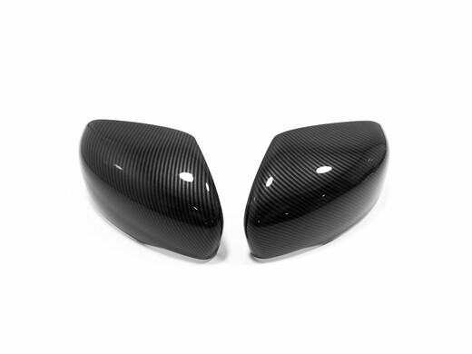 Yusenyi Navarre modified rearview mirror cover chrome-plated rear cover Tuda reversing mirror cover decorative sticker protective cover carbon brazing rearview mirror cover carbon fiber pattern low configuration