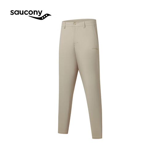 SAUCONY knitted trousers for men, anti-wrinkle, elastic, loose, sporty and comfortable, daily commuting, business casual sports pants, Titan Khaki XL