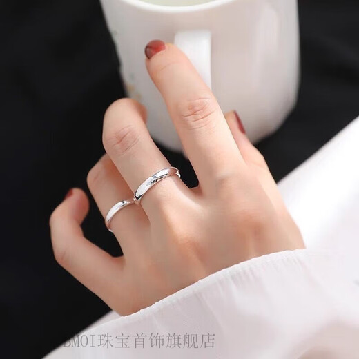 BMOI Old Phoenix 999 sterling silver pure silver ring glossy adjustable ins versatile simple domineering men's solid silver men's and women's ring mfbf-men/sterling silver glossy ring + free certificate 9.8 grams // solid // this year's popular style