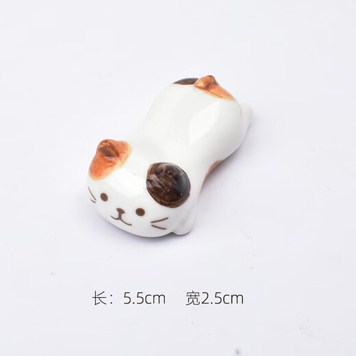 Japanese ceramic cute cartoon cat shape cute chopstick holder chopstick holder dining table photo chopstick pillow creative tableware flower cat chopstick holder