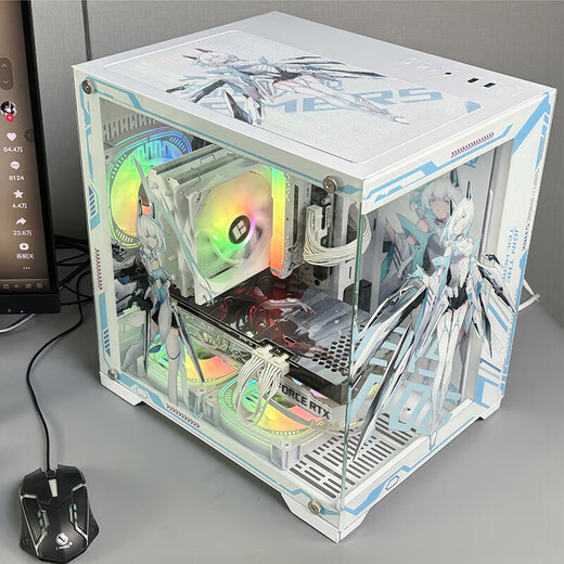 ASUS computer desktop host ROG Snow Dance Warrior i5 14600KF/i7 14700F/5060TI/5070 e-sports game live sea view room DIY water-cooled assembly computer i7 14700F丨RTX5060丨Specifications five